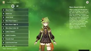 COLLEI ALL VOICE LINES (ENGLISH)