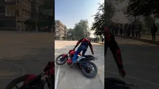 side stand trick #crash  #bikestunt #apache #rtr #stunt