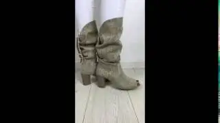 Linen boots 