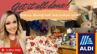 GET IT ALL DONE! + Grocery Haul + Clean with me =Major cleaning motivation.