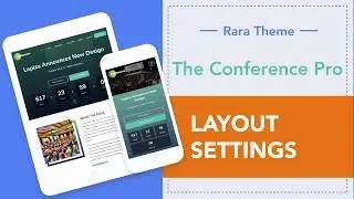 Step 24: How to change the Header, Blog, Sidebar and Pagination Layout | The Conference Pro