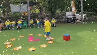 Outdoor Math Activity with my 2-3 years old students