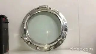 Ship Salvage Original Vintage Porthole Window &ndash; Round Aluminum Wall Mount...