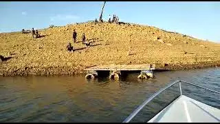 Beautiful day Riding Motor Boat