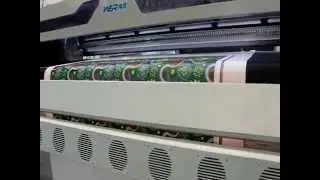 1.8M LED UV leather Belt Roll to Roll flatbed Printer on outdoor printing machine