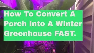 Transforming  House Porch Into  Heated Greenhouse : Cost Effective Greenhouse