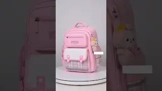 Cutest Pink School Bag🌷✨🩷#trending #shorts #kuromi #pink  #stationery #schoolbag #bag #cute #kawaii