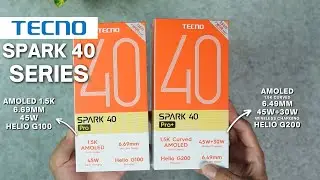 UNBOXING TECNO SPARK 40 PRO DAN 40 PRO PLUS INDONESIA