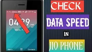 How to check data speed in jio phone |  जियो फोन में डाटा स्पीड कैसे चेक करें | Scinopedia Tech