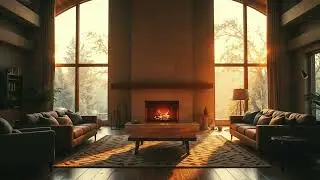 Rain on Window & Fireplace Sounds | Relaxing Ambience for Sleep & Study | No Music (8 Hours)