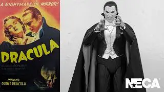 NECA Ultimate Count Dracula - Black & White Version - Universal Monsters Unboxing and Review