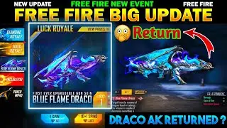 Blue Flame Draco Ak return||Draco Ak Return Date||New Event Free Fire#mrstylishgamer#totalgaming