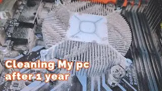 Cleaning my pc after 1 year 🤮| How to clean pc | knowledgers