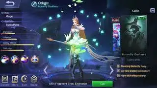 Odette new skin butterfly goddess short review |MOBILE LEGEND|