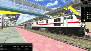 MSTS Telangana Express with Real Horns and Speed | Indian Railways