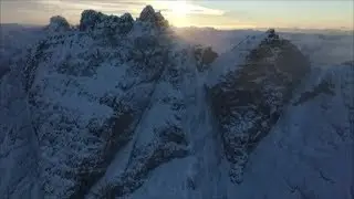 An Teallach, Ridge, Winter, Highland, Scotland from the air