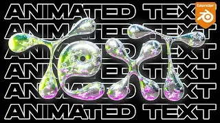 HOW TO ANIMATE CHROME TEXT IN BLENDER ( BLENDER TUTORIAL)