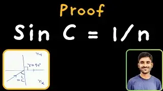 sin C = 1/n Derivation | Critical Angle and Refractive Index | Class 12 Physics | NEET &bull; JEE