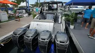 Mystic M4200 with Quad 350'S  Sarasota Boat Show 2019