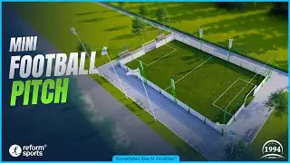 How many days does it take to build a mini soccer field?