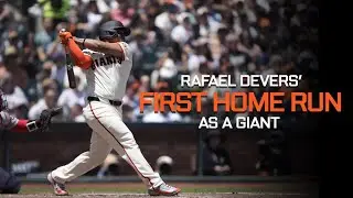 Rafael Devers' First Home Run as a Giant | SFGiants vs. Red Sox