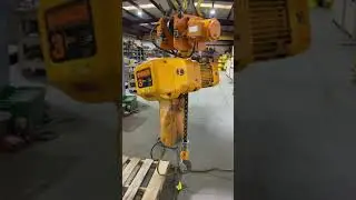 Harrington 3 Ton ELEC Chain Hoist MTR TRLY Model: NER030L, 30 FT Lift, 230/460V