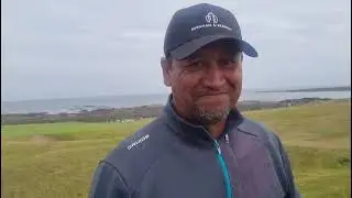 Michael Campbell - 2005 US Open champion visits Crail Golfing Society, Scotland
