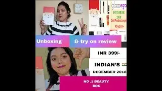 INR 399 Beauty Box 💯 | Glamego Box Unboxing + Try On Review 😱 | Dec 2018