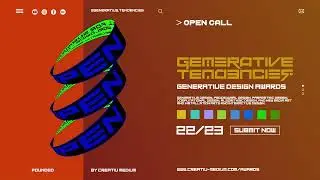 Generative Tendencies : Generative Design Awards by Creativ Medium