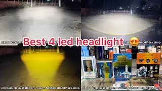 Best 4 led headlights for bike and cars  || shekhawatmodifiers