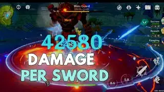chongyun C2 showcase damage - WL 8 || Genshin Impact