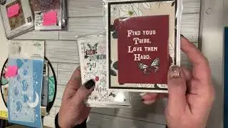 Craft DESTASH dies~ stencils ~ cards ~ A New Day