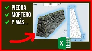✅Calcular material para MURO DE MAMPOSTERÍA 🔴[ + EXCEL]