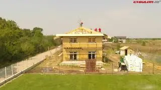 Montajul unei case cu structura de lemn 200 mp-Chiulan House Factory