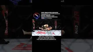 🇷🇺🇦🇺👊🎮 UFC 284 Islam Makhachev Alexander Volkanovski LW Title Fight Simulation Highlight #shorts
