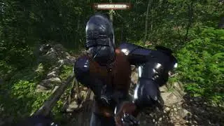 Kingdom Come Combat - Dueling the Wayfaring Knight on a tiny bridge