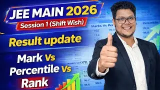 MARK Vs Percentile - JEE MAIN 2026| 100-300 Marks Vs Percentile| #jee #jeemains #jee2026 #jeecutoff