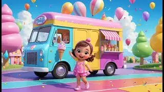 Ice Cream Van Color Fun | Nursery Rhyme Song for Kids | Baby Learning Songs