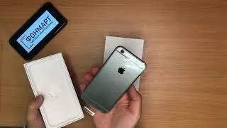 Распаковка iPhone 6 Серый космос в магазине Фонмарт