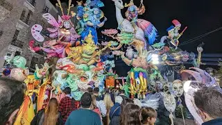 Valencia Fallas sculptures, flower offering