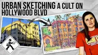 How to Sketch a Cult with Ink & Watercolor | HOLLYWOOD #Scientology Author Services Inc. - Ep3