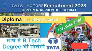 TATA Motors Diploma Apprentice 2023 | Tata motors diploma recruitment