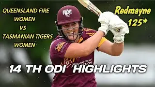 Queensland Fire vs Tasmanian Tigers Highlights | Match 14 WNCL 2026 | Georgia Redmayne 125*
