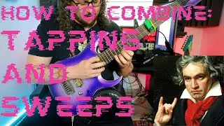Insane sweep and tapped arpeggio lesson