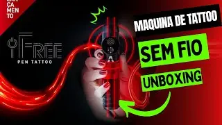 Máquina de tatuar sem fio (Unboxing Aston ifree) - Vale a pena?