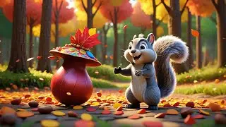 Five Squeaky Squirrels Sort the Colors | Color Sorting Song for Kids | Nursery   Preschool Learning