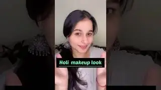 Holi makeup look &hearts;️#shorts #shortvideo #makeuptutorial #holimakeup #makeup #holi