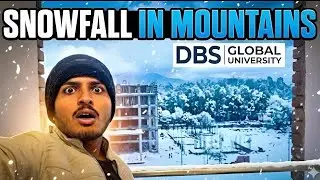 Aaj Mene Dekhi Snowfall ❄️🌨 | DBS Global University | Dehradun #vlogging #vlog #college #Dehradun 