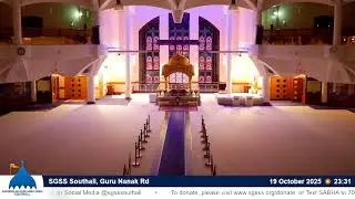 SGSS Southall, Guru Nanak Rd - Evening Livestream