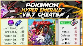 Pokemon Hyper Emerald v5.7 Cheat Codes | Rare Candy Cheat | Unlimited EXP Cheat | Max IVs Cheat